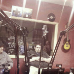 Dan and John Boova III hanging out after the show