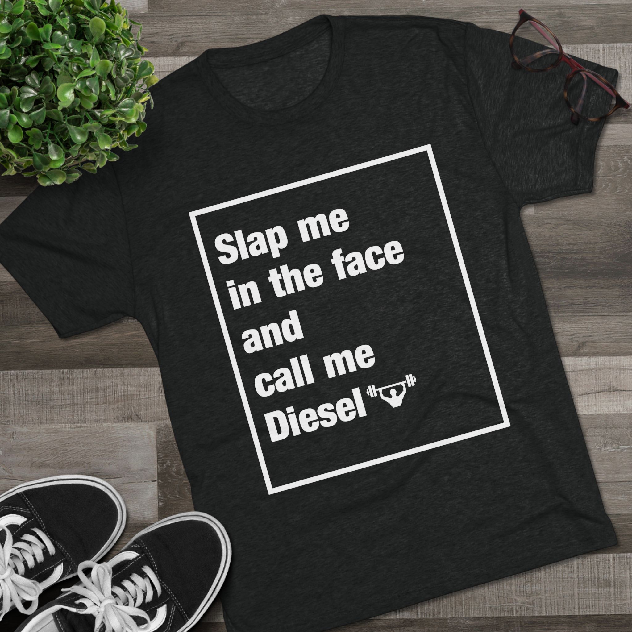 Call Me Diesel - Men's Tri-Blend Crew Tee - Image 7