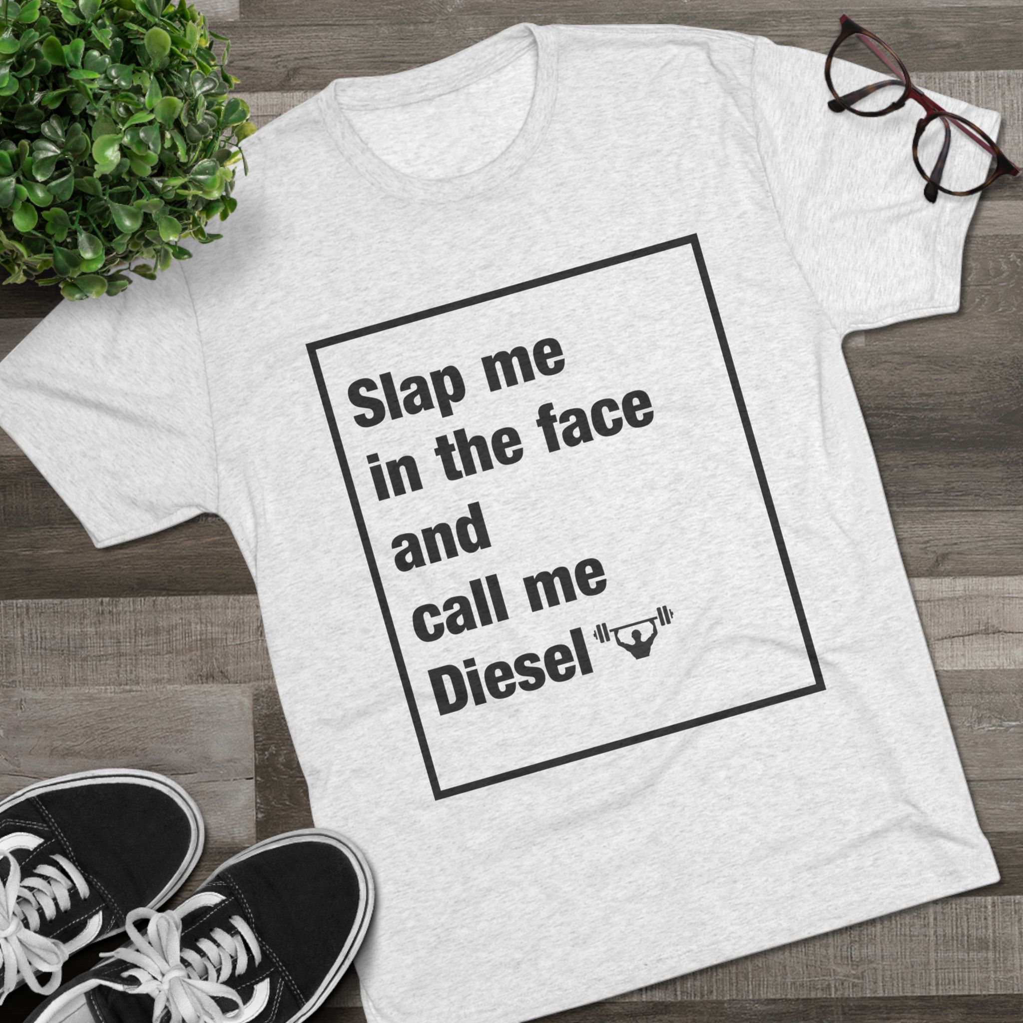 Call Me Diesel - Men's Tri-Blend Crew Tee - Image 3