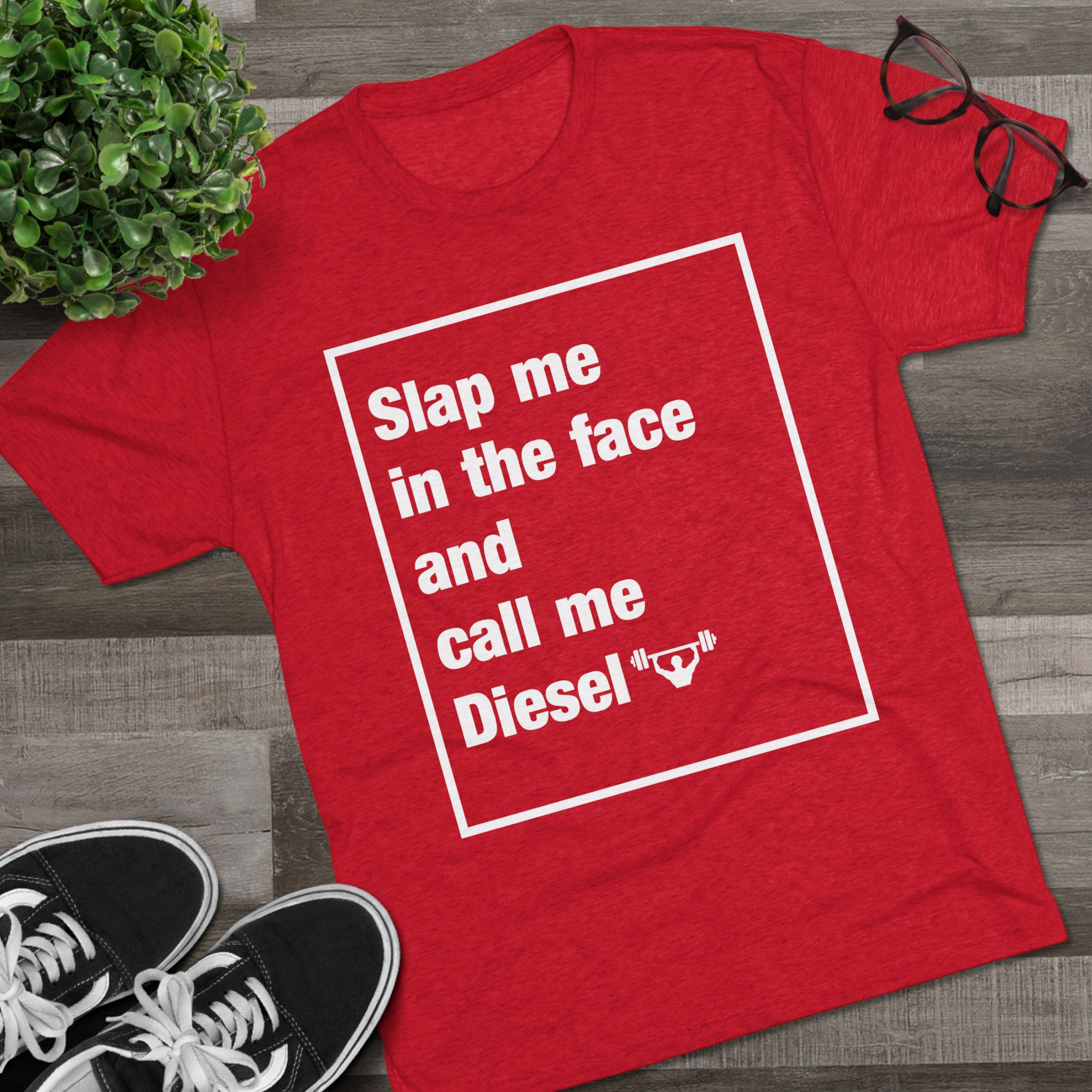 Call Me Diesel - Men's Tri-Blend Crew Tee - Image 31