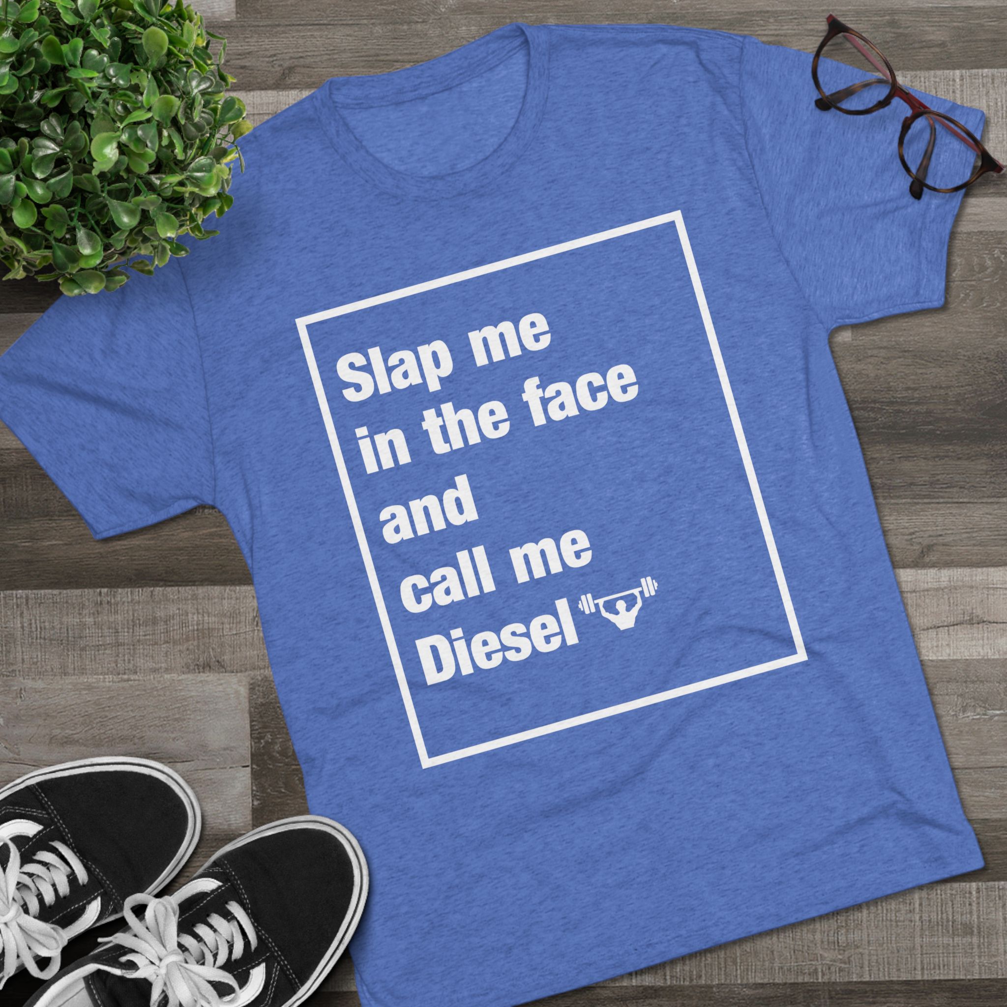 Call Me Diesel - Men's Tri-Blend Crew Tee - Image 15