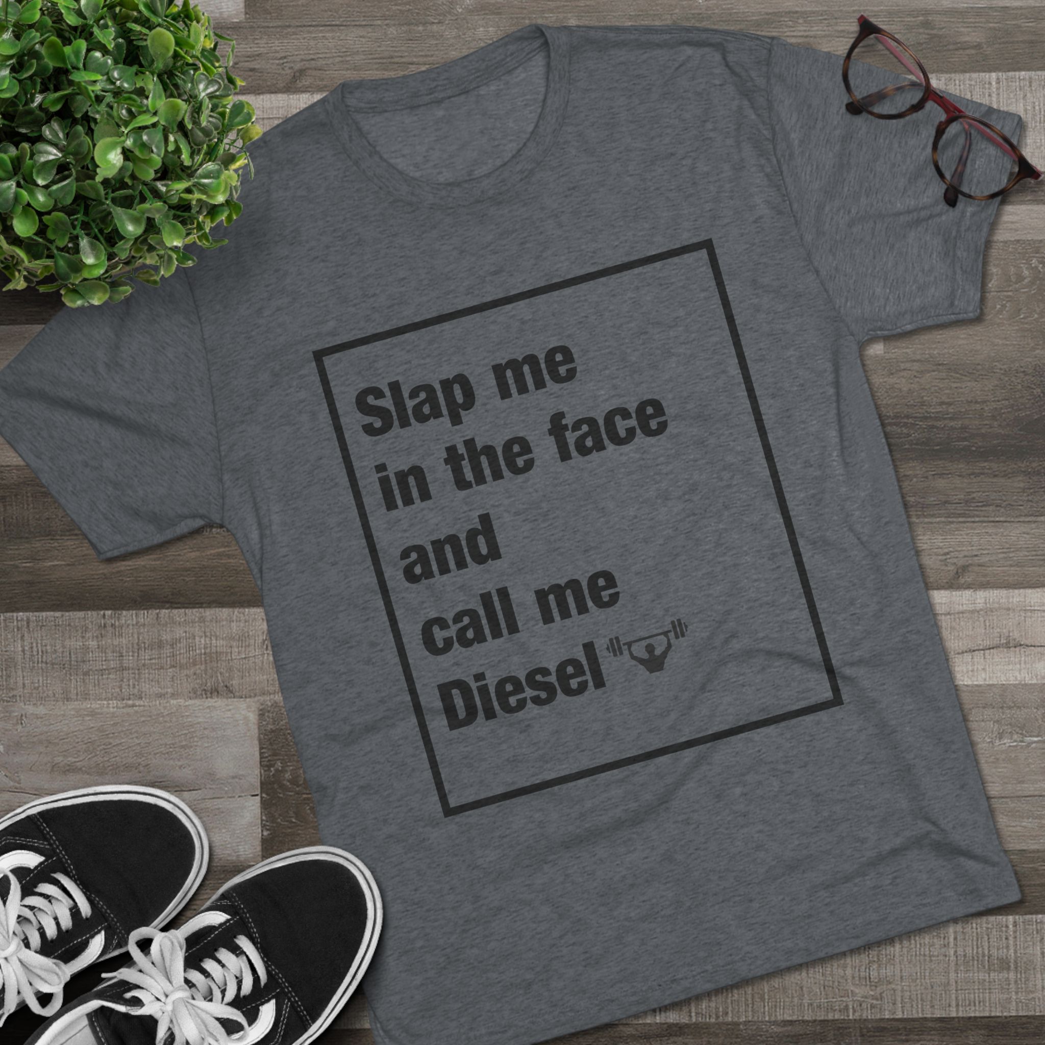 Call Me Diesel - Men's Tri-Blend Crew Tee - Image 27